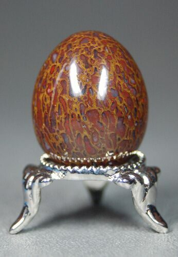 Agatized Dinosaur Bone Egg - Stunning! #4275
